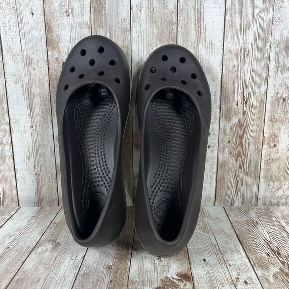 Crocs slip Ons Olivia 2 brown tan Womens 7 - Picture 5 of 7